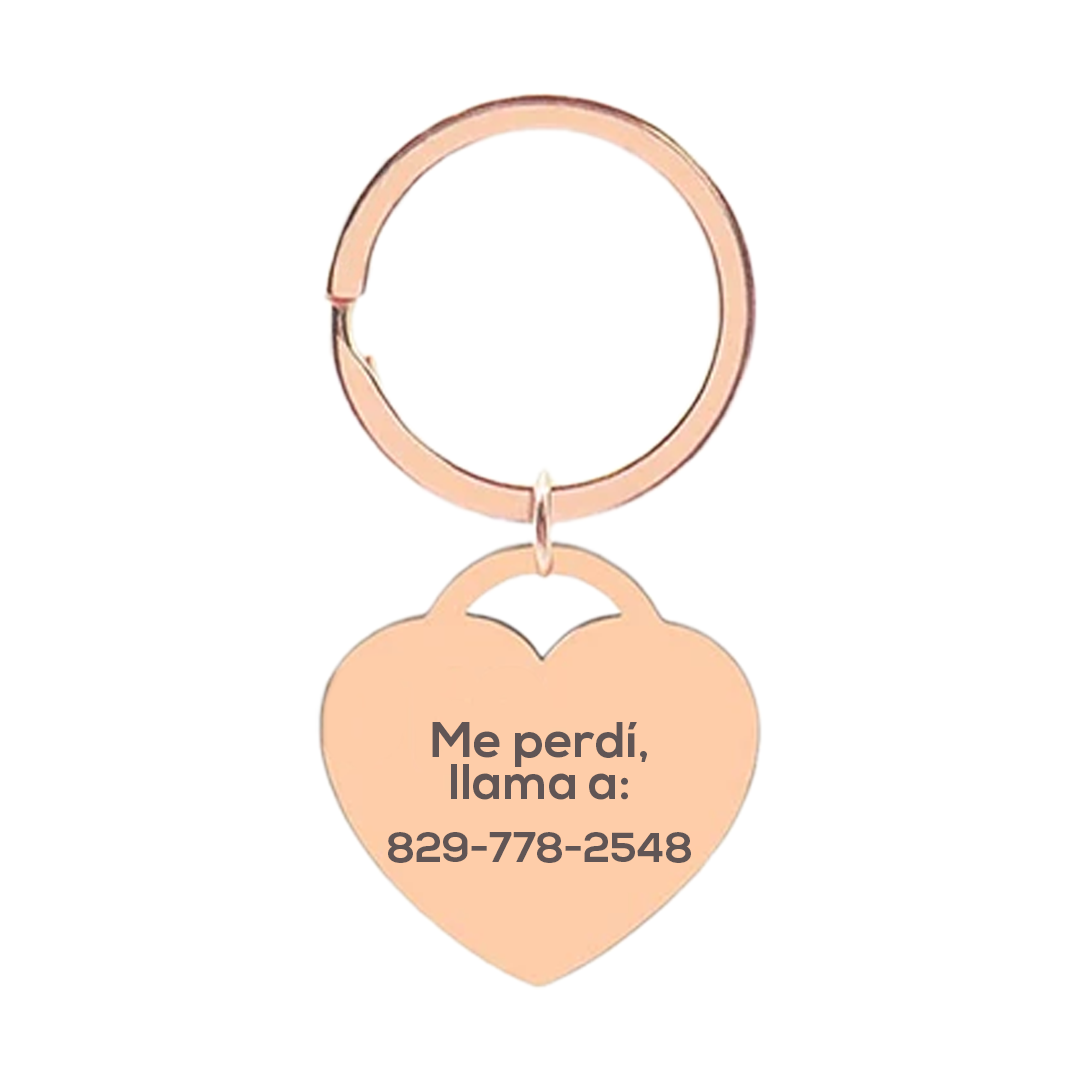 Plaquita de Identificación Corazón