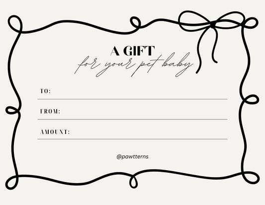 Pawtterns Gift Card