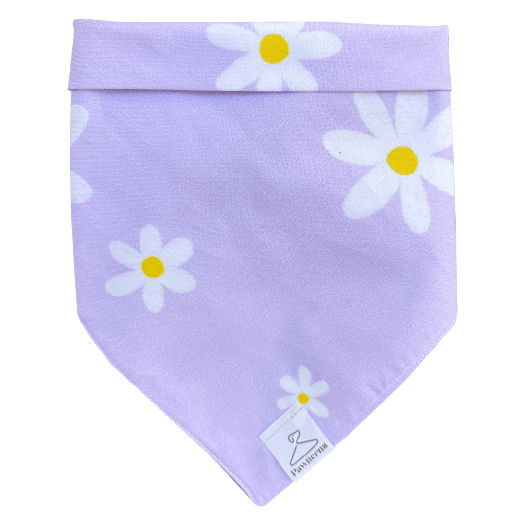 Lilac Daisies Cat Bandana