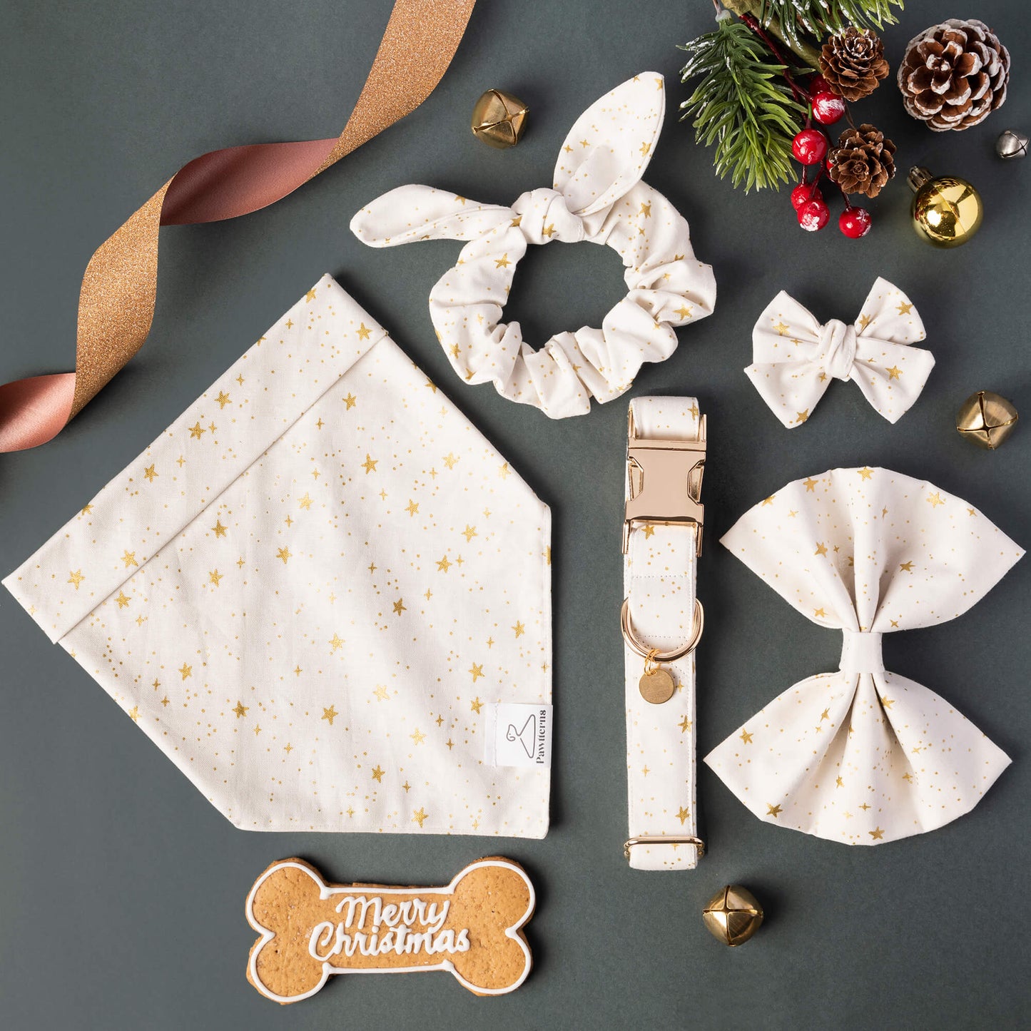 Golden Speckles Dog Bandana