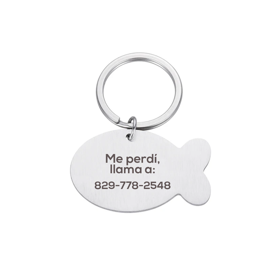 Plaquita de Identificación Pez