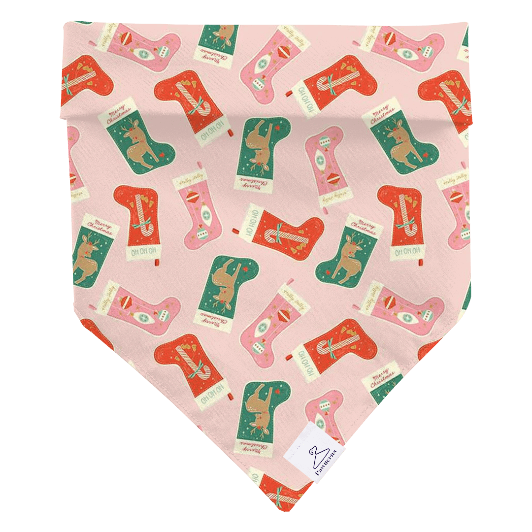 Puppy Stockings Dog Bandana
