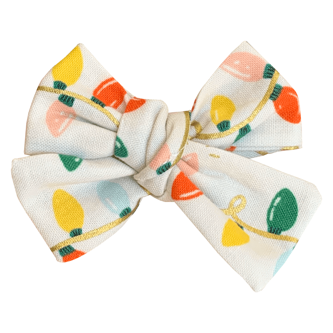 Christmas Lights Hair Bow