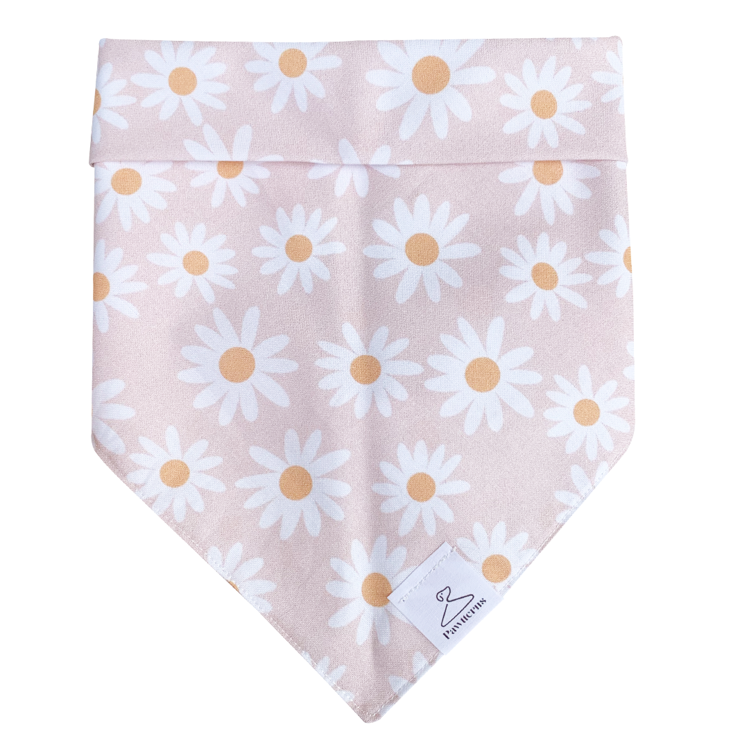 Pink Daisies Dog Bandana