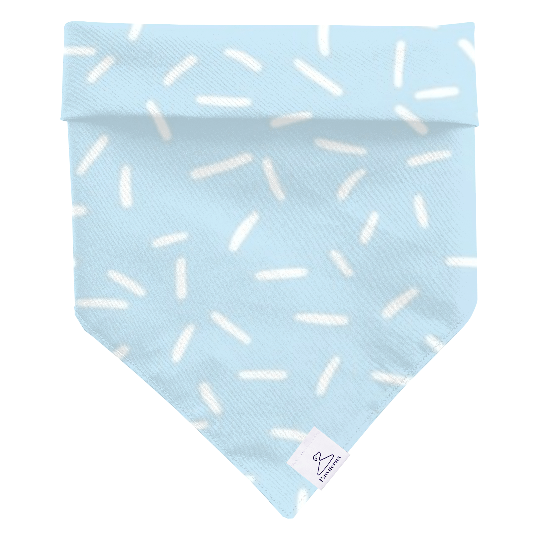 Blue Confetti Dog Bandana