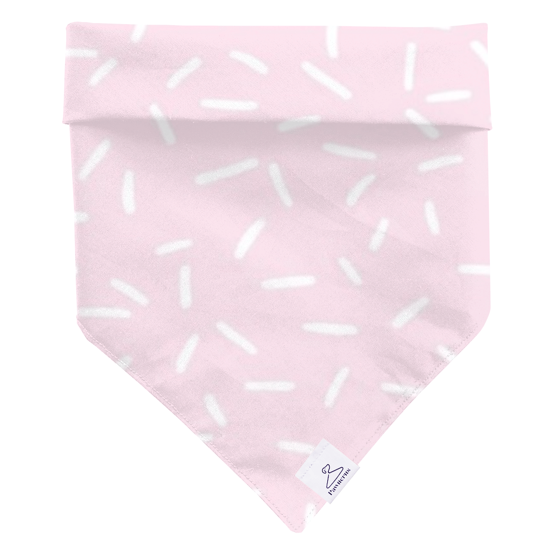 Pink Confetti Dog Bandana
