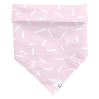 Pink Confetti Dog Bandana
