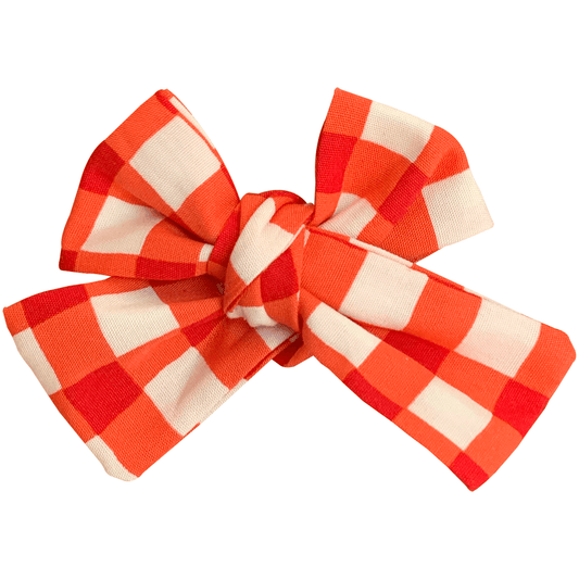 Red Candy Cane Hair Bow